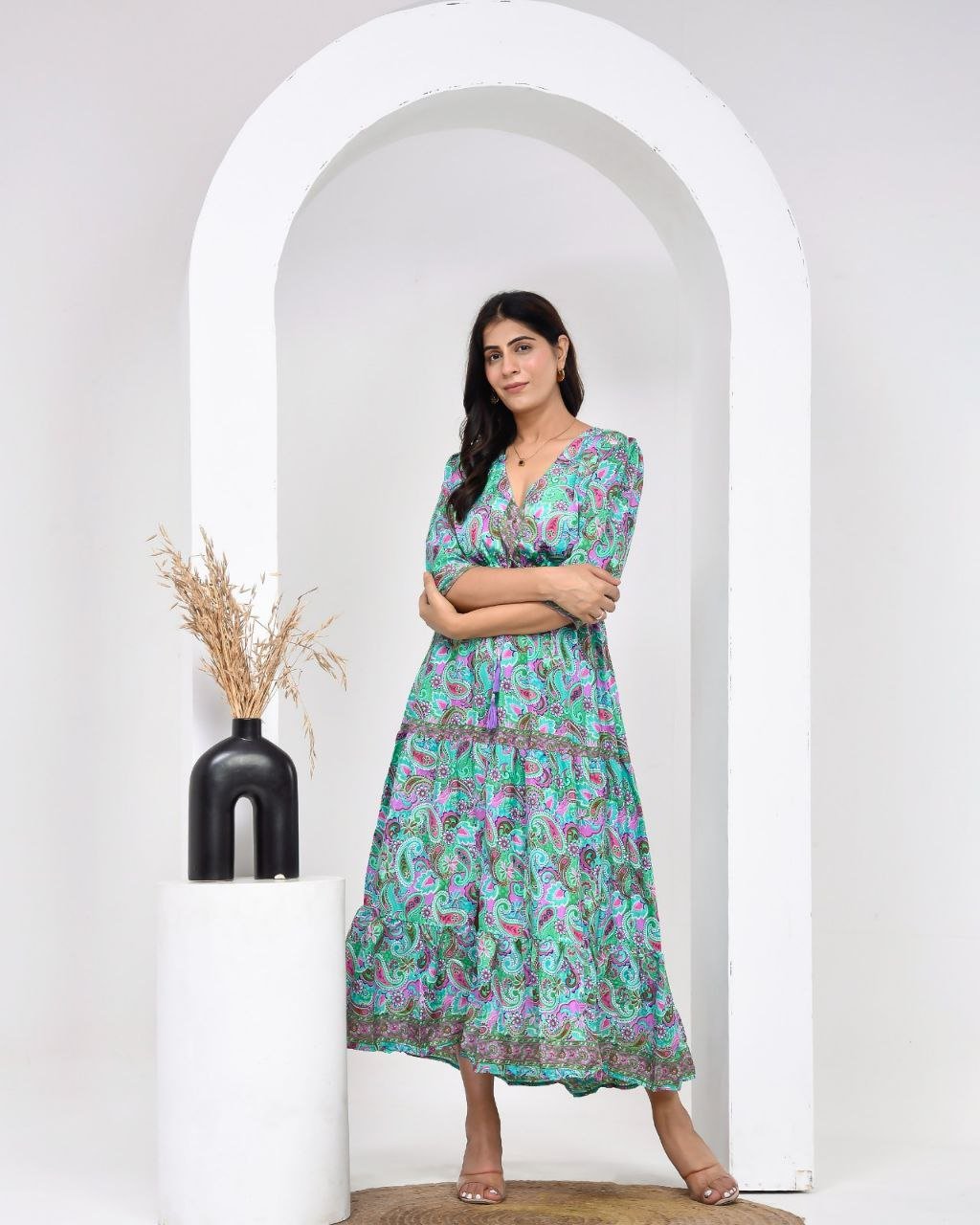 Suri Green Dress - NolaByBijusol