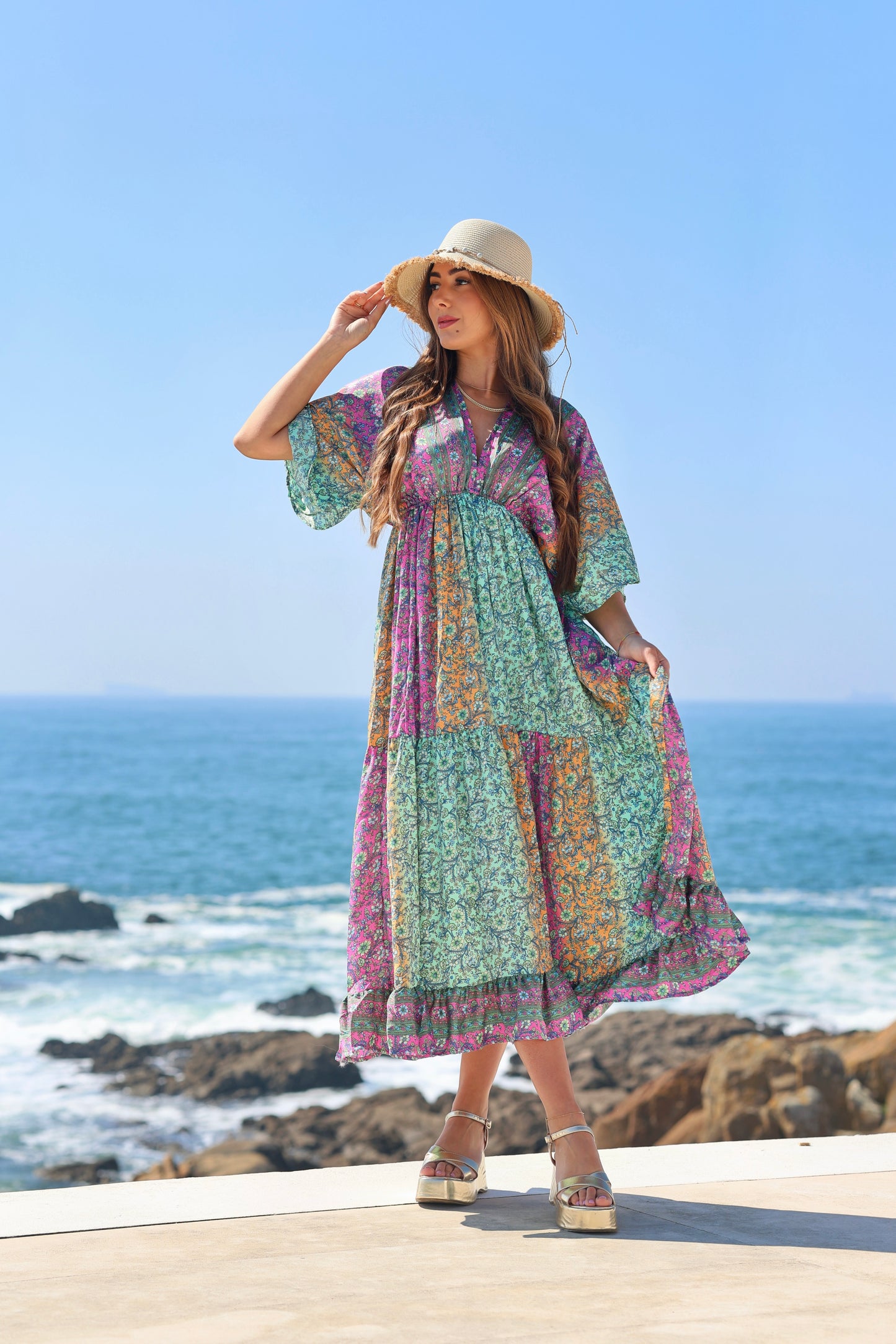 Perla Multicolor Dress - NolaByBijusol