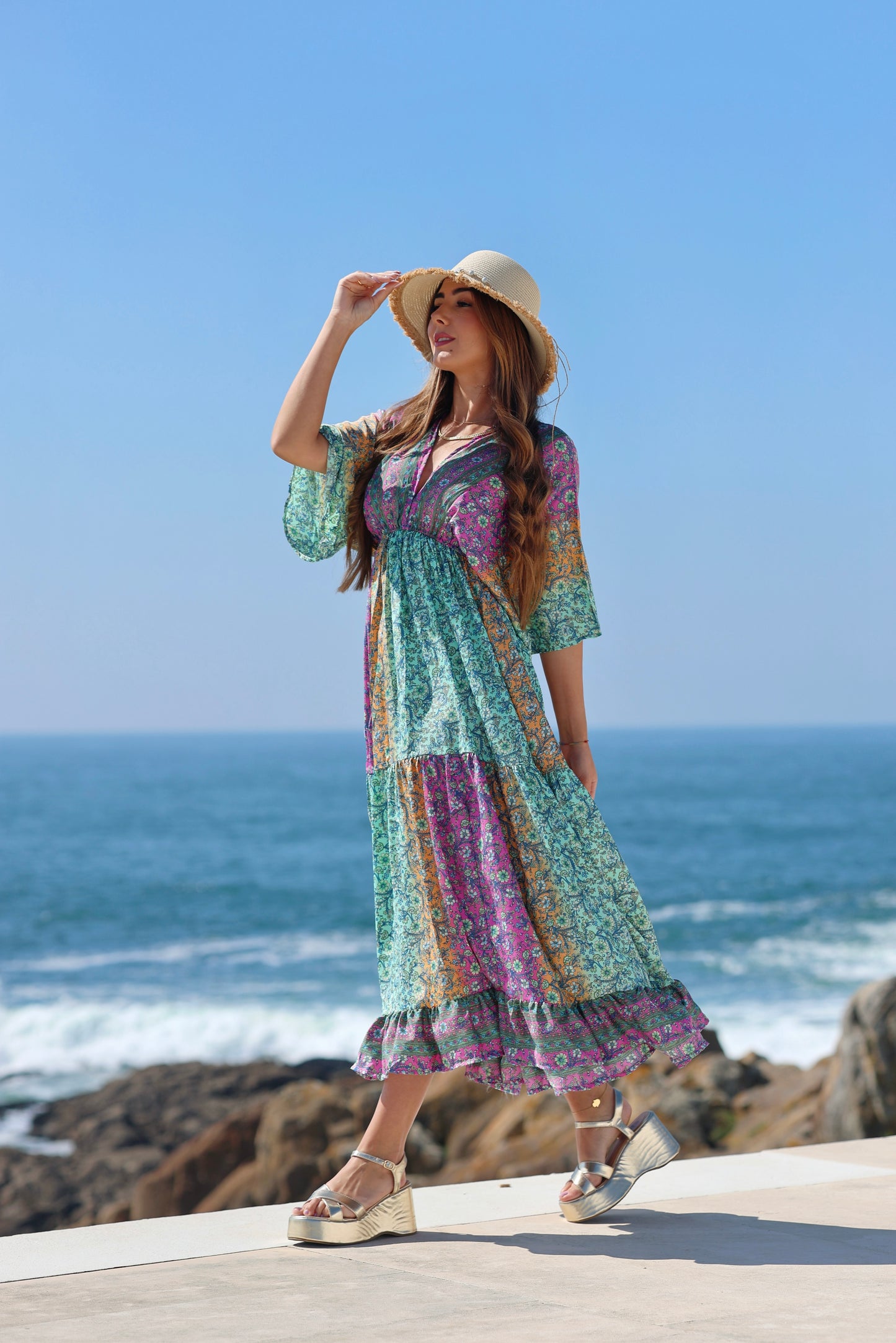 Perla Multicolor Dress - NolaByBijusol