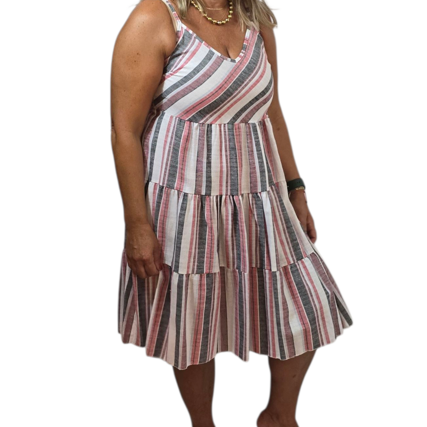 Navy Stripes Dress - NolaByBijusol