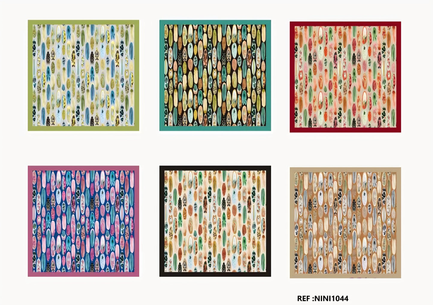 Silk Touch Floral Scarves 70x70 cm nini1044 Nola by Bijusol