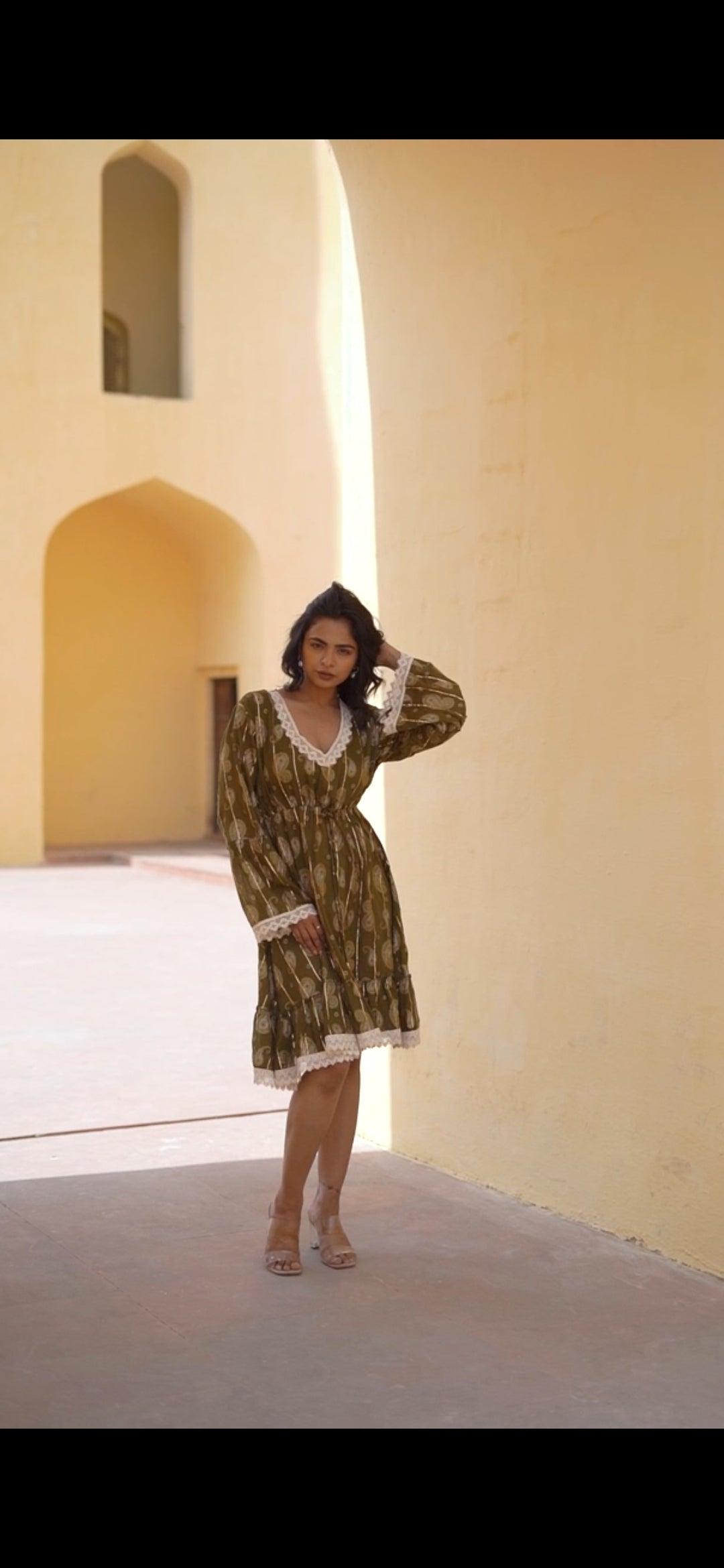 Lilly Dress Military Green - NolaByBijusol