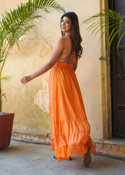 Dalia Dress Orange