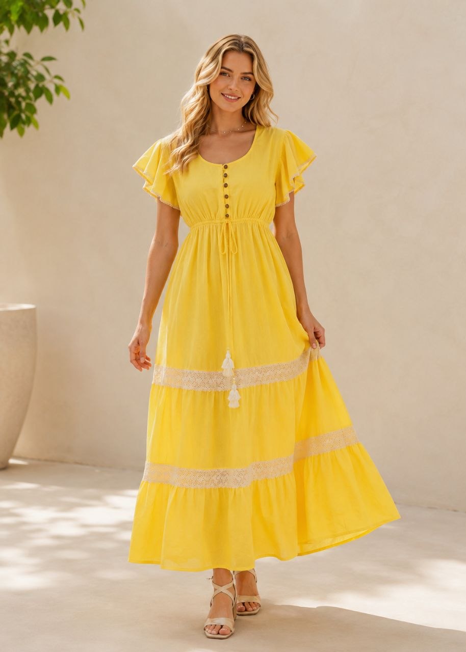 Balize Dress Yellow NolaByBijusol