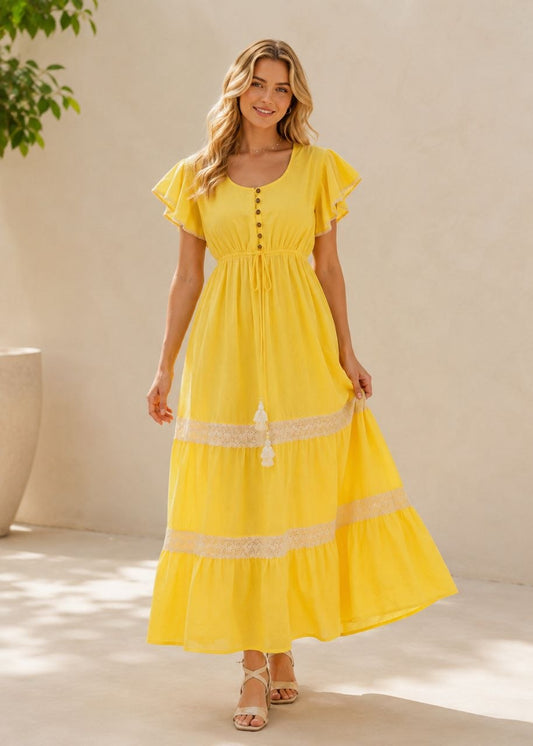 Balize Dress Yellow NolaByBijusol