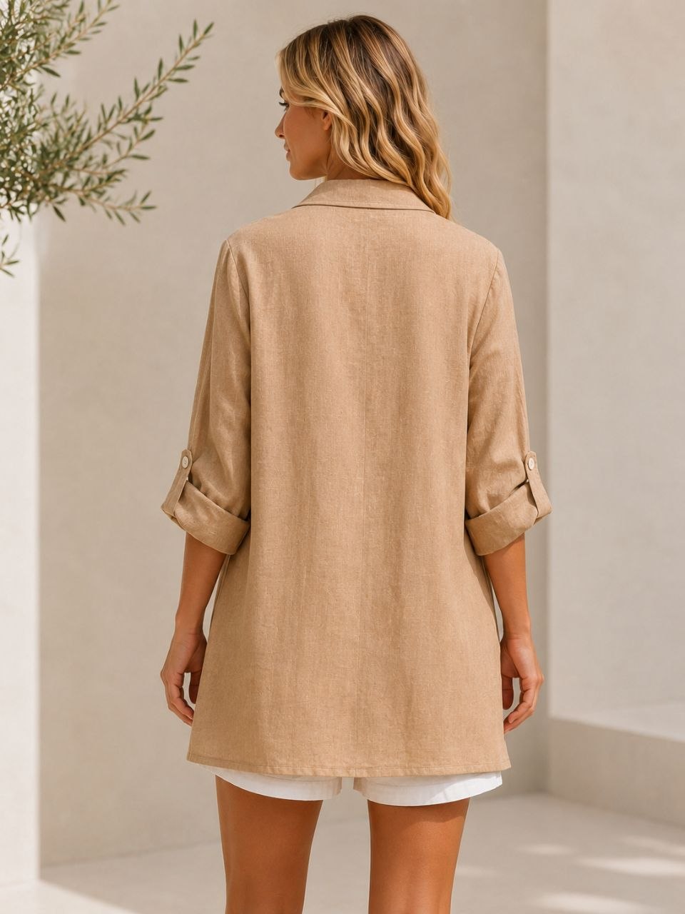 Nola Premium Linen Kimono Blazer – 100% Linen 21306 NolaByBijusol