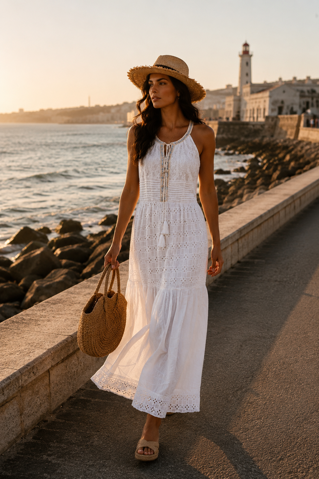 Nola Santorini White Dress NolaByBijusol