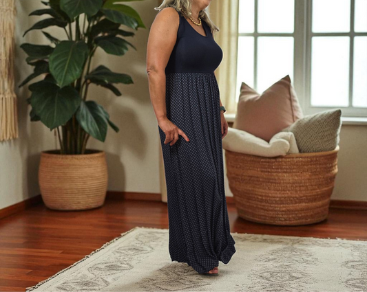 Jasmin Navy Blue Dress - NolaByBijusol 