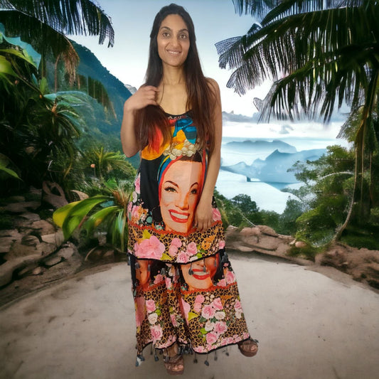 Conjunto de blusa e calças Carmen Miranda