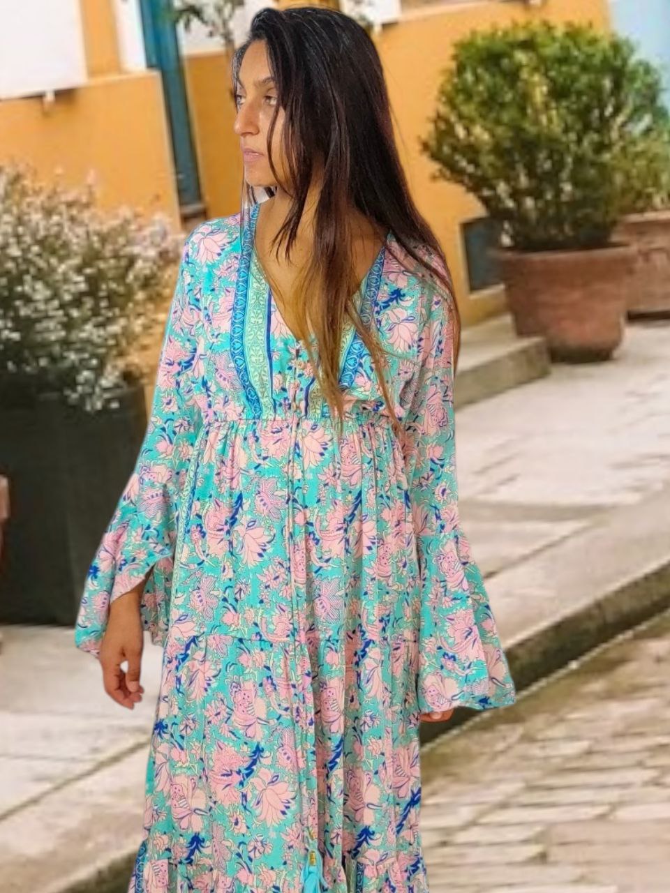 2632A Vestido de Seda 