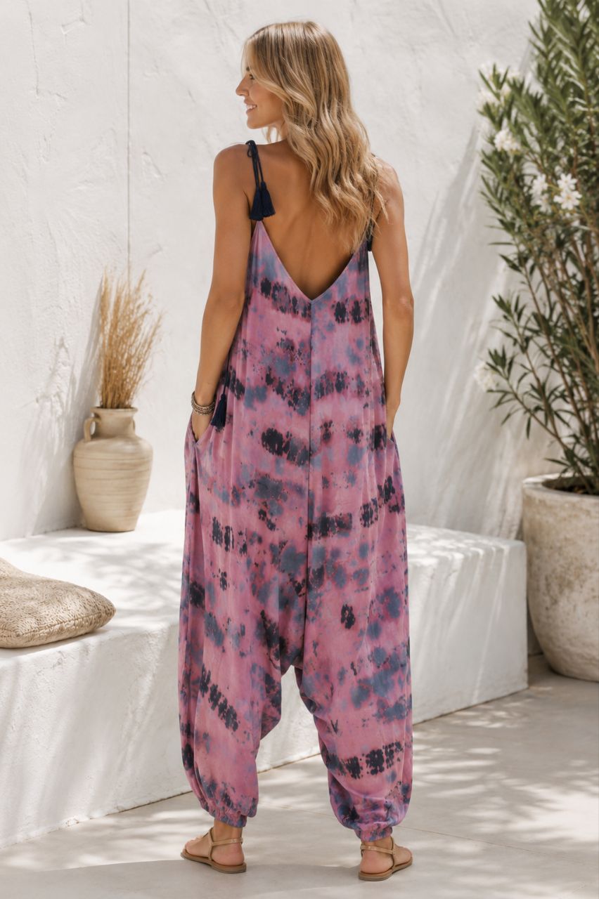 Nola Tie Dye Viscose Jumpsuit NolaByBijusol