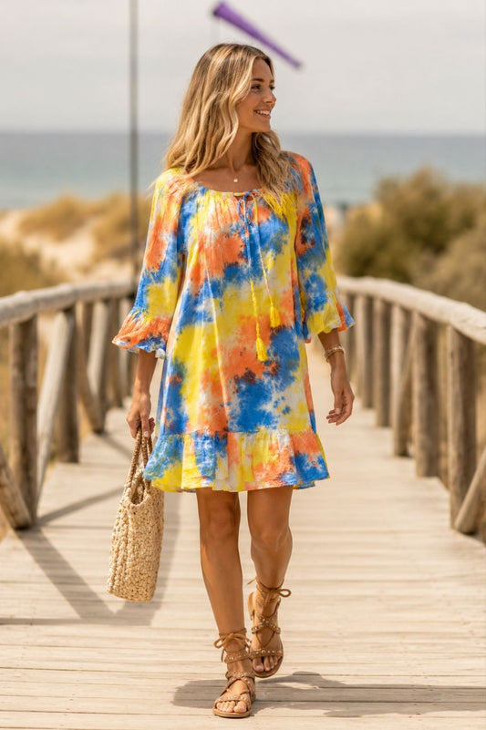 Nola Tie Dye Short Dress NolaByBijusol