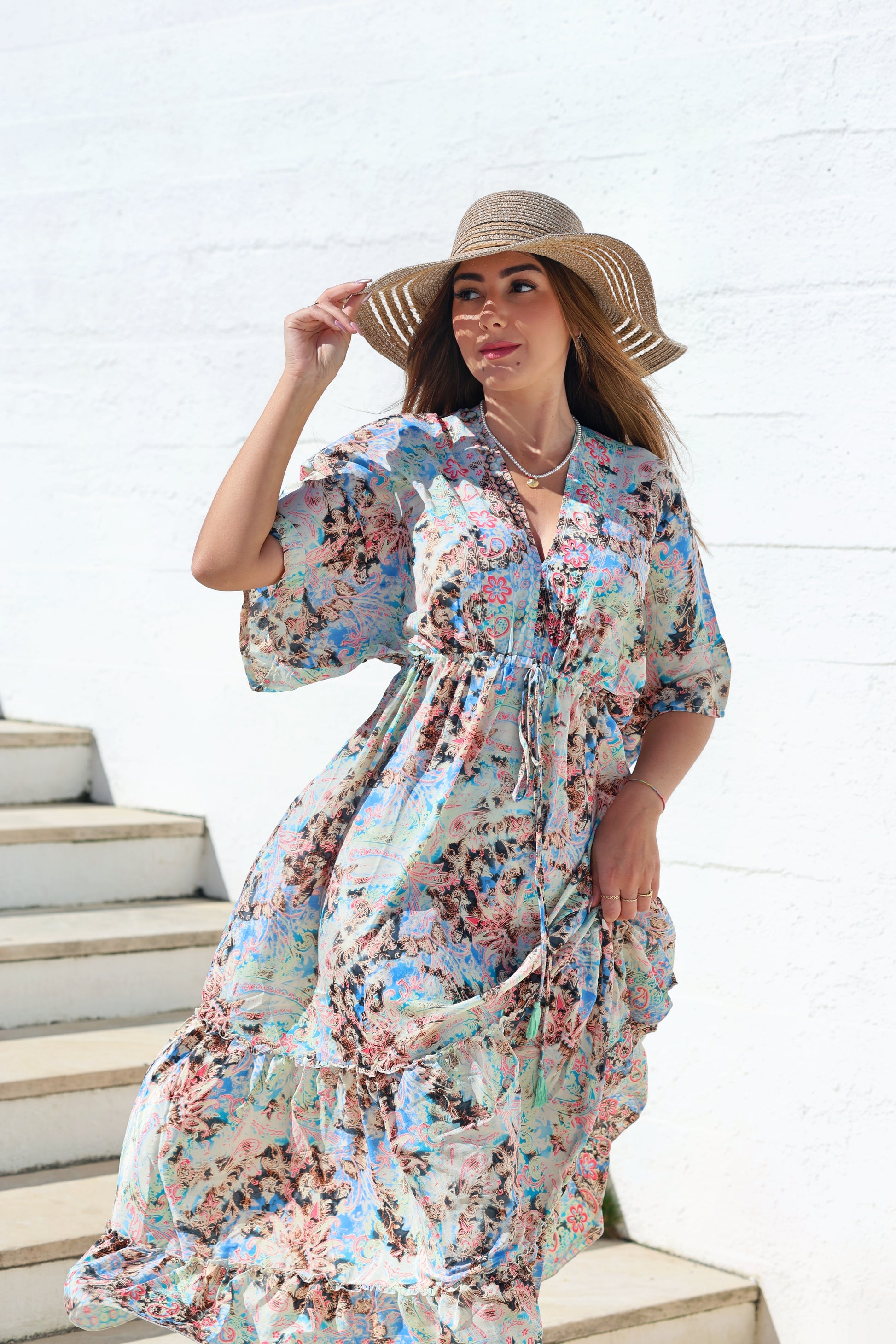 Perla Floral Dress - NolaByBijusol 