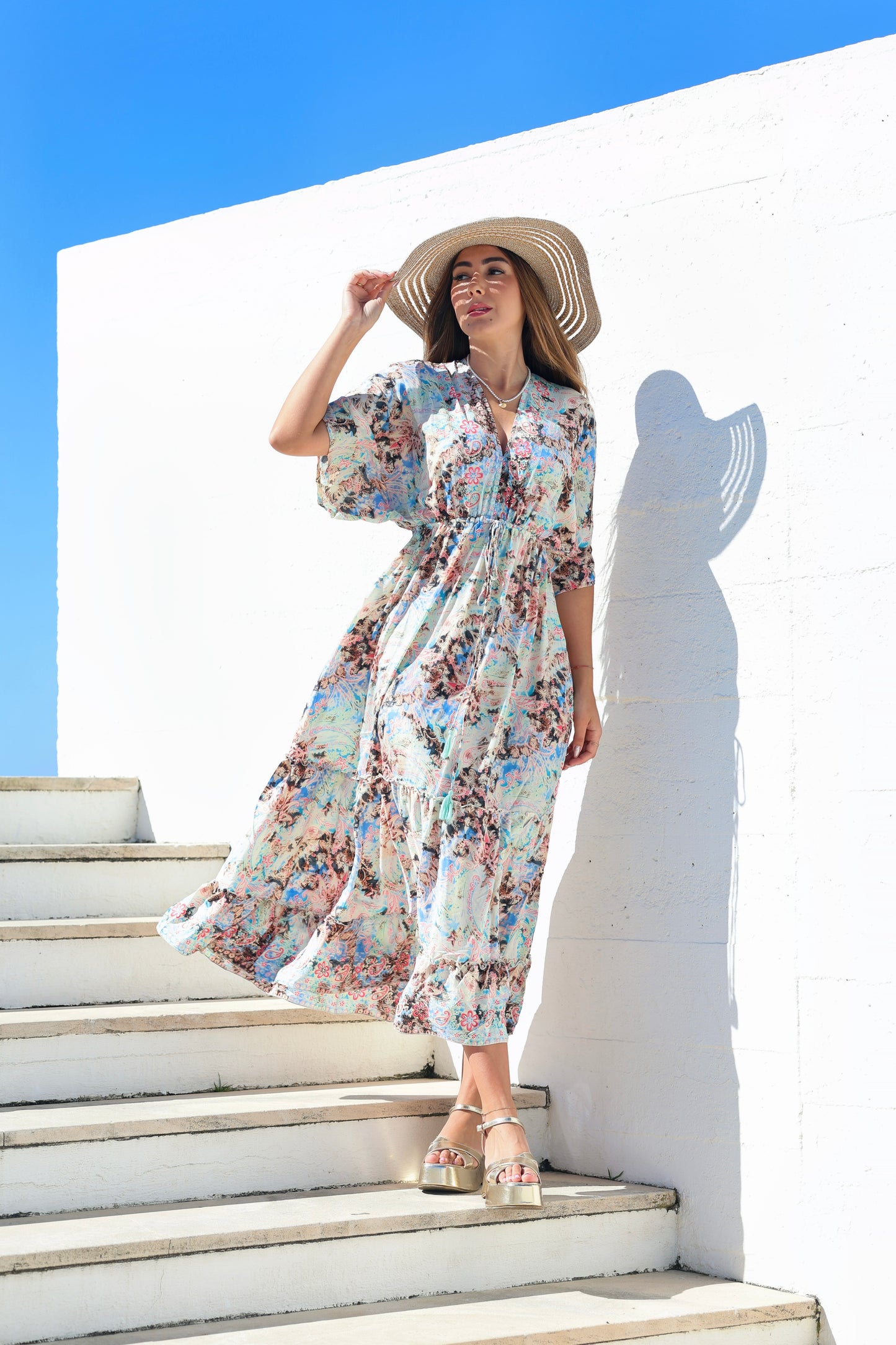 Perla Floral Dress - NolaByBijusol 