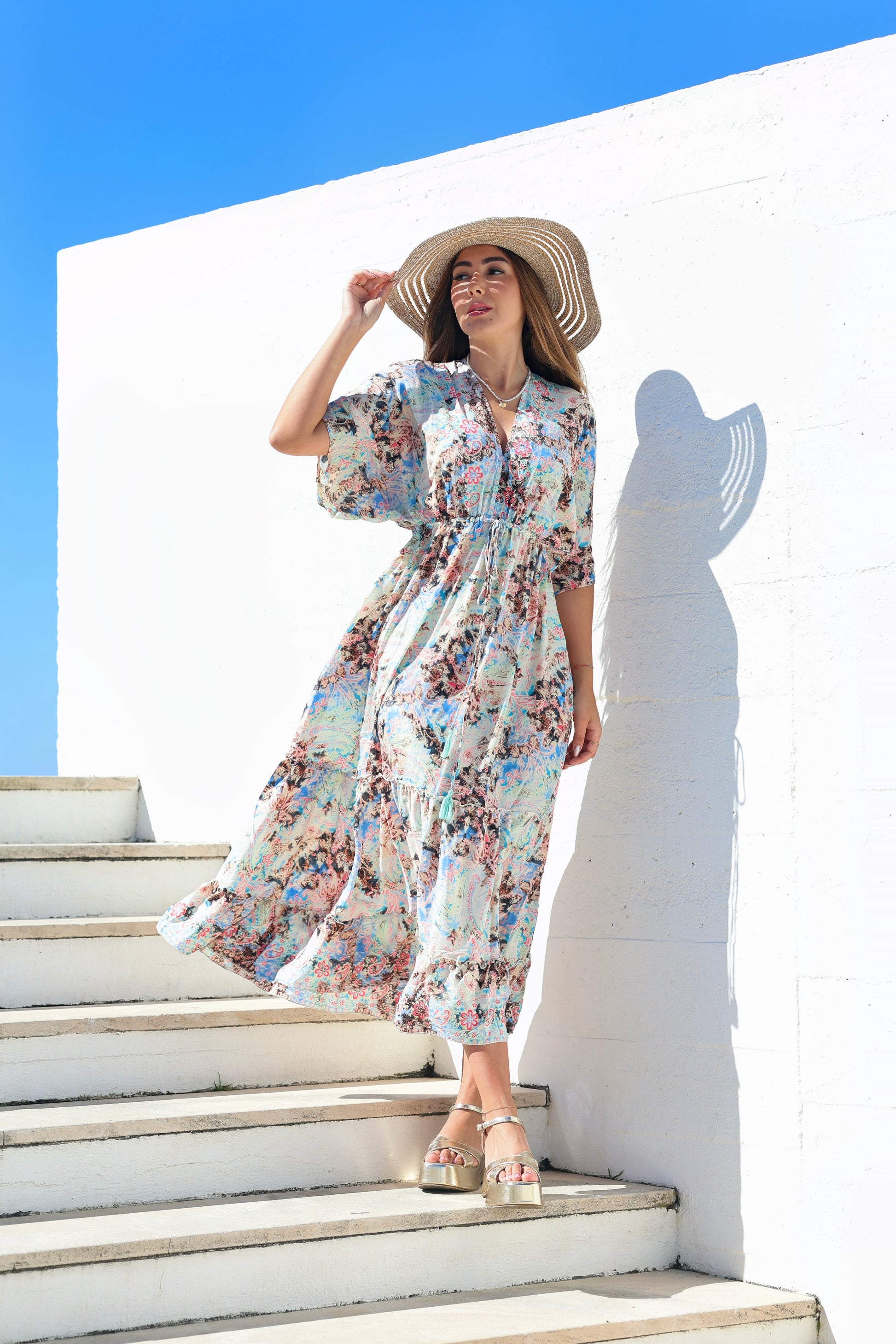 Perla Floral Dress - NolaByBijusol 