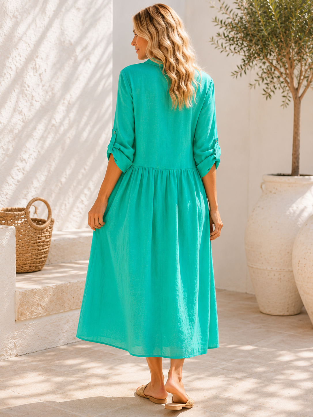 Nola Premium Linen Kimono Blazer – 100% Linen 21306 NolaByBijusol