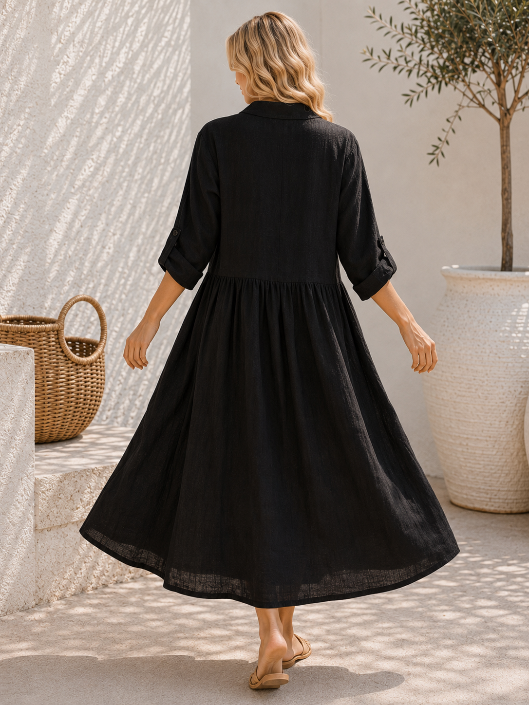 Nola Premium Linen Kimono Blazer – 100% Linen 21306 NolaByBijusol