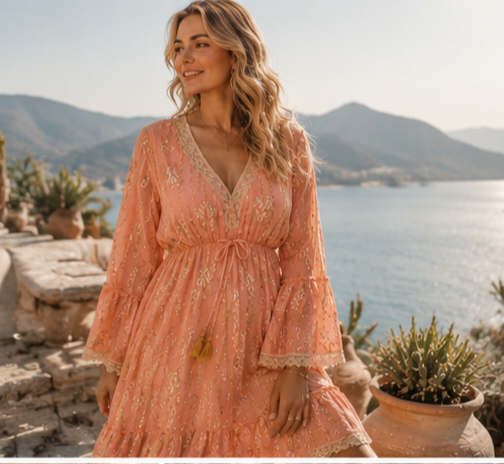 Lilly Dress Orange NolaByBijusol