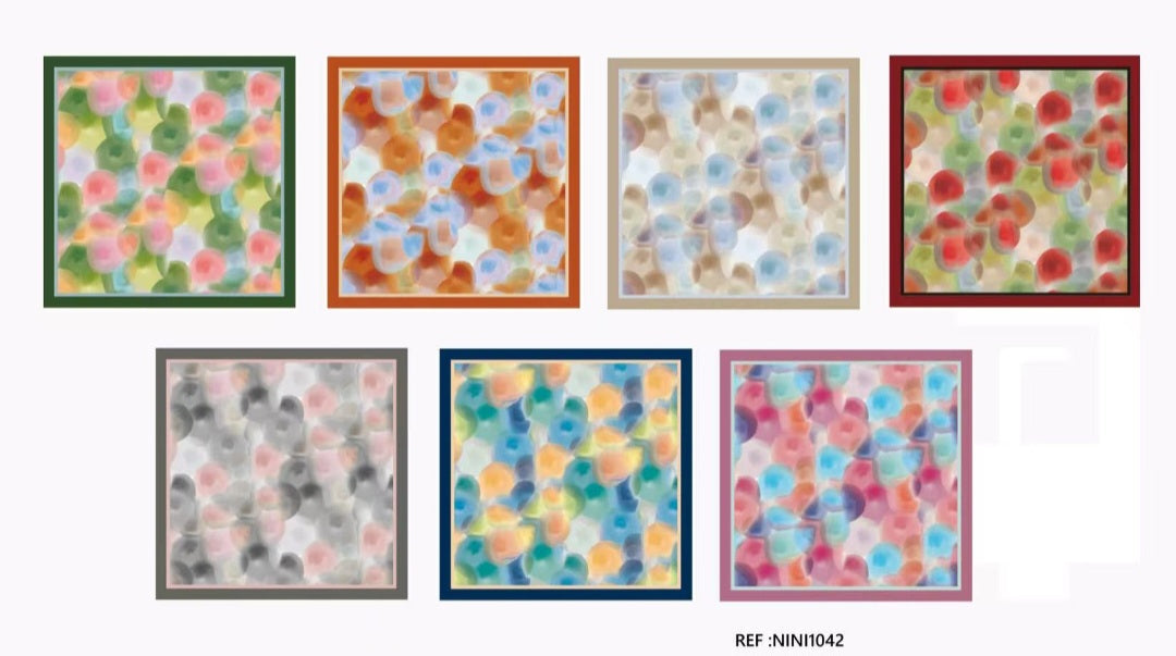 Silk Touch Floral Scarves 70x70 cm nini1042 Nola by Bijusol