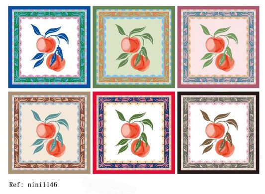 Silk Touch Floral Scarves 70x70 cm ninil146 ( Nola by Bijusol