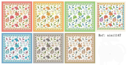 Silk Touch Floral Scarves 70x70 cm) Nola by Bijusol