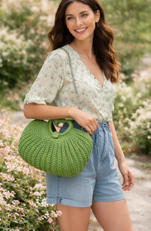 👜 Crochet Shell Handbag | Lightweight & Stylish Nola by Bijusol