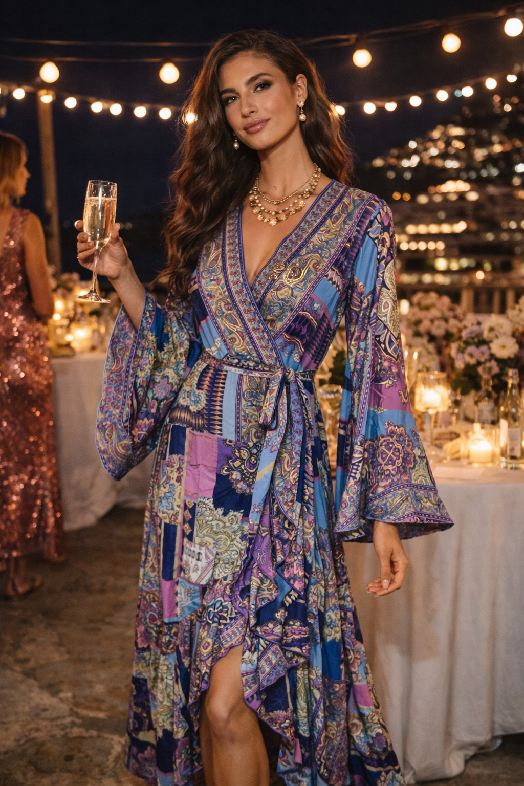 Gemma Pink Silk Dress NolaByBijusol