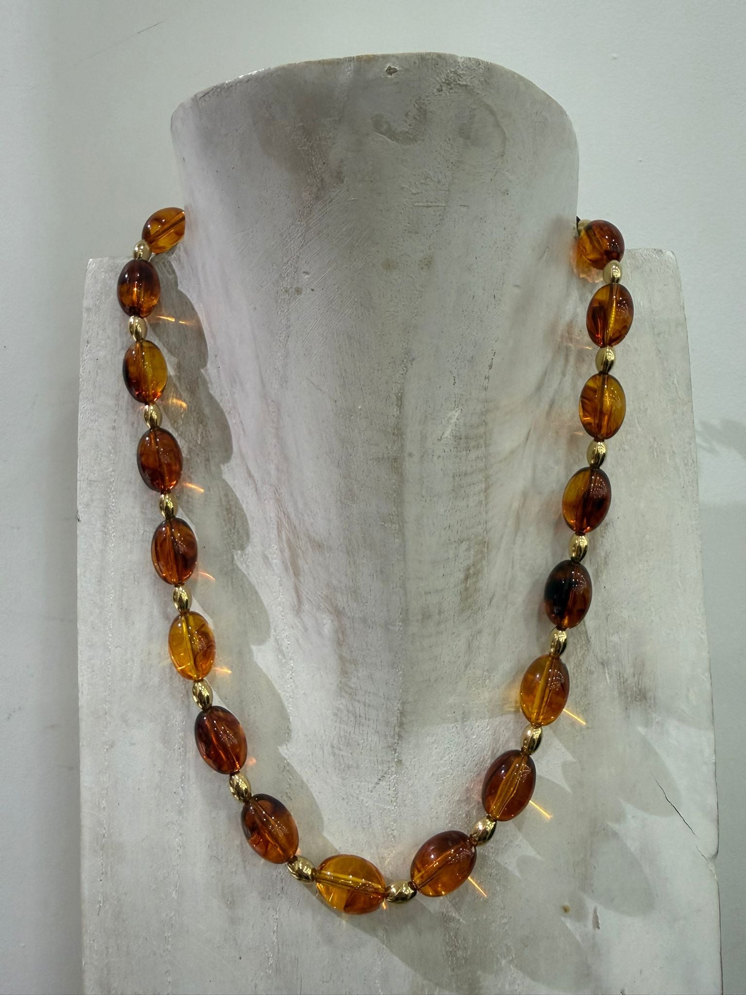 Amber Harmony Stainless Steel Necklace Nola by Bijusol