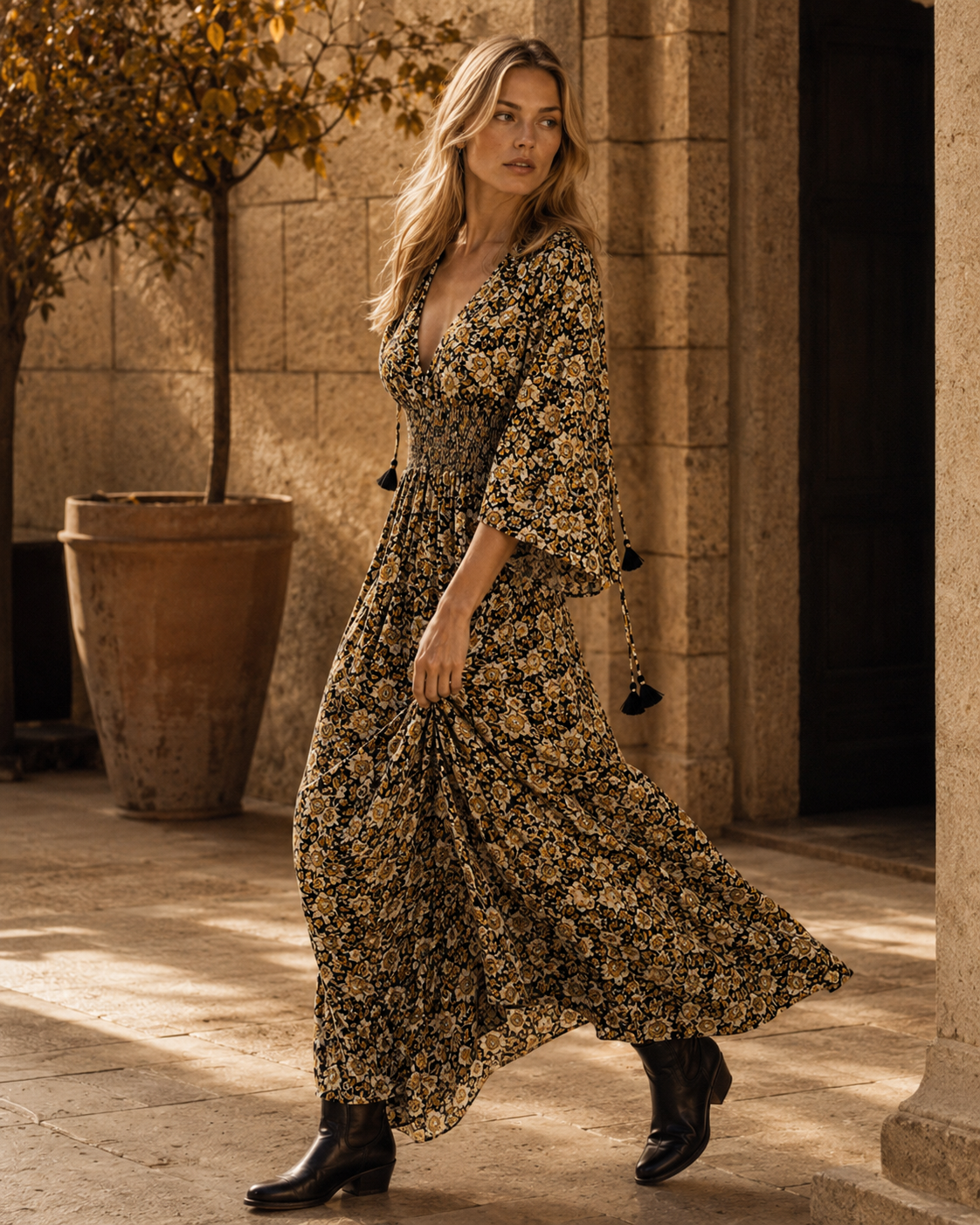 Nola Wild Paisley Maxi Dress NolaByBijusol