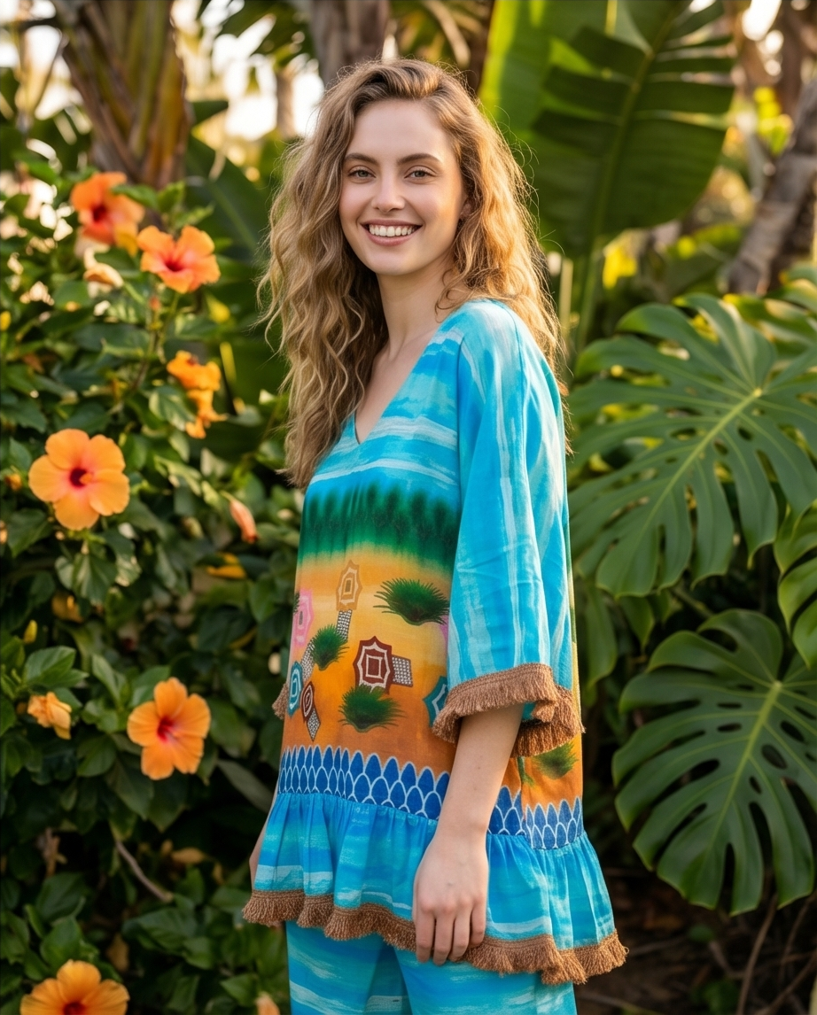 Conjunto de blusa e calças Africa NolaByBijusol