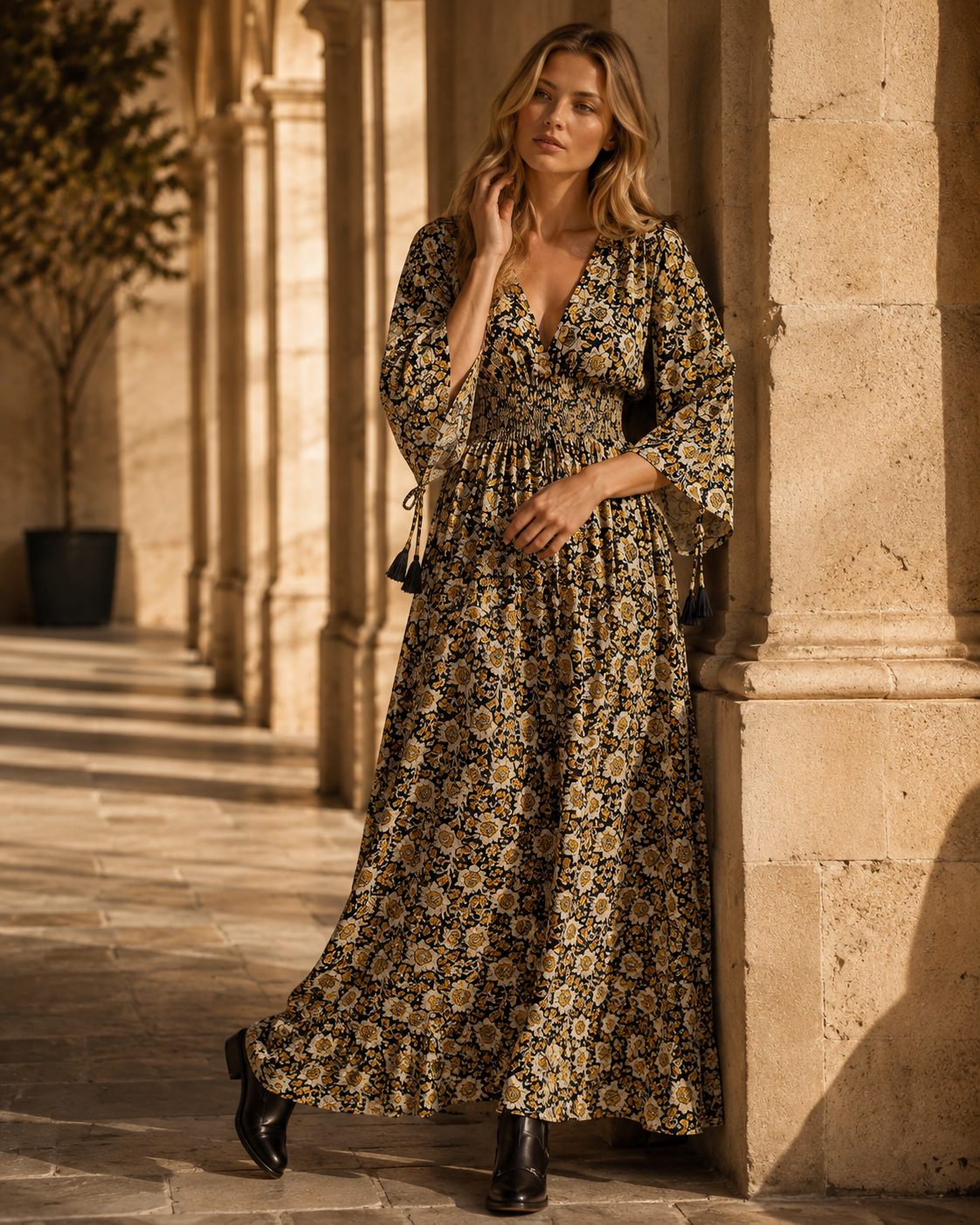 Nola Autumn Muse Maxi Dress NolaByBijusol