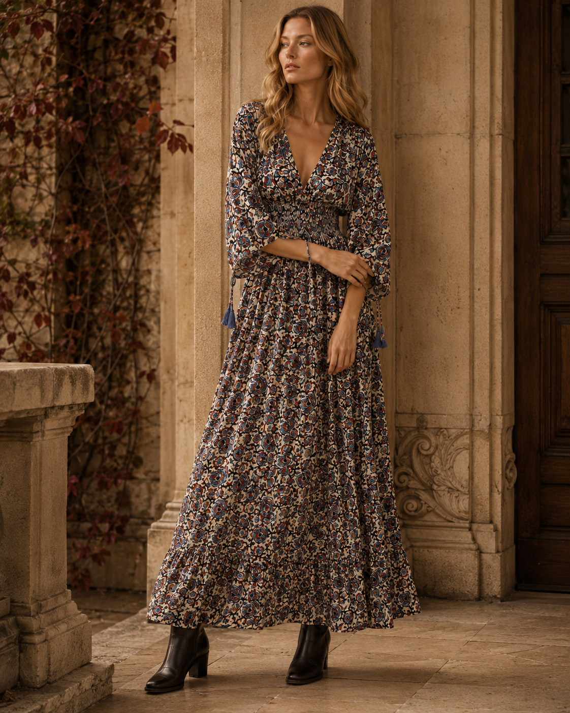 Nola Autumn Muse Maxi Dress NolaByBijusol