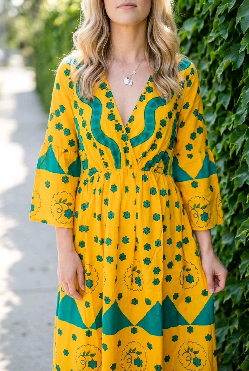 Tulsi yellow dress Nola by Bijusol