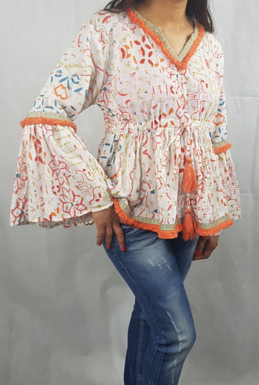 Nola Sunset Breeze Boho Blouse NolaByBijusol