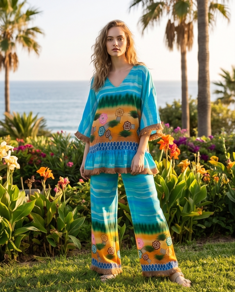 Conjunto de blusa e calças Africa NolaByBijusol