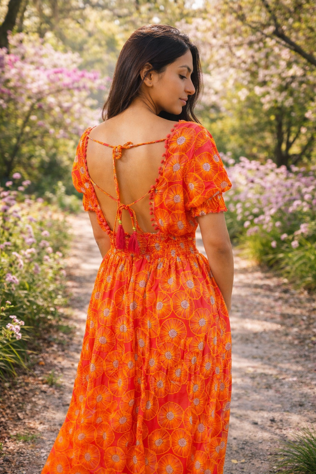 Cassie Dress Orange Nola by Bijusol