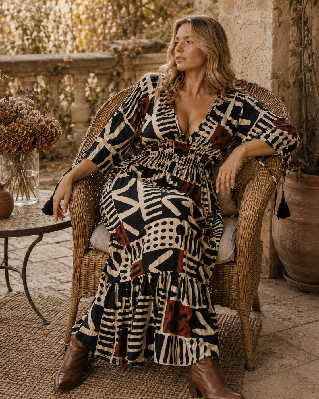 Nola Wild Heritage Maxi Dress NolaByBijusol