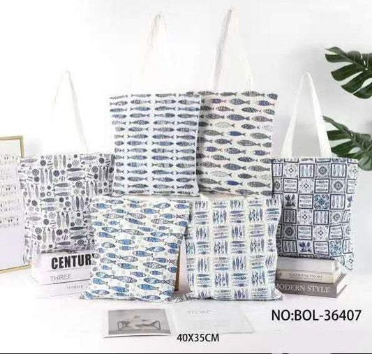Cotton Tote Bag bol-36407 Nola by Bijusol