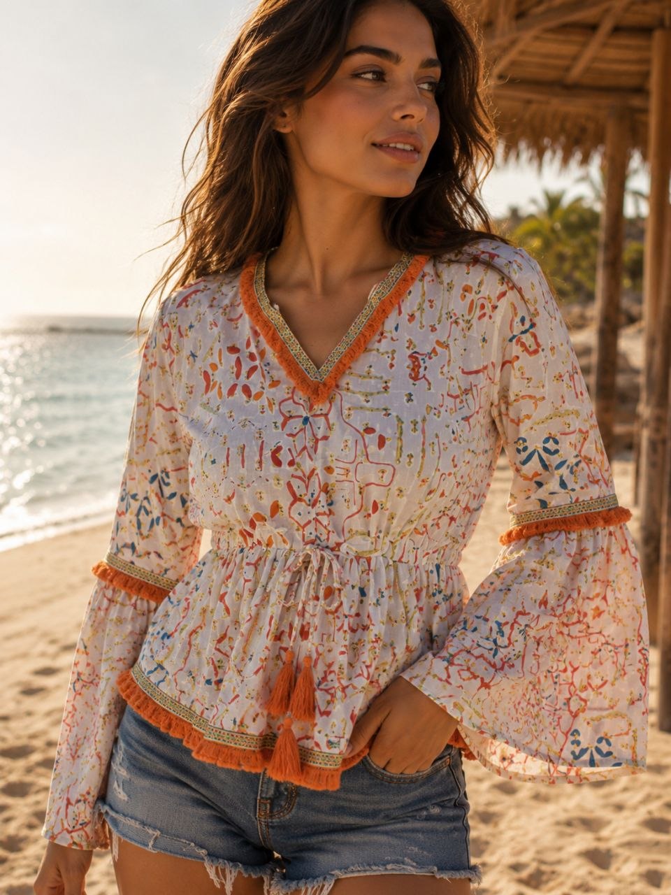 Nola Sunset Breeze Boho Blouse NolaByBijusol