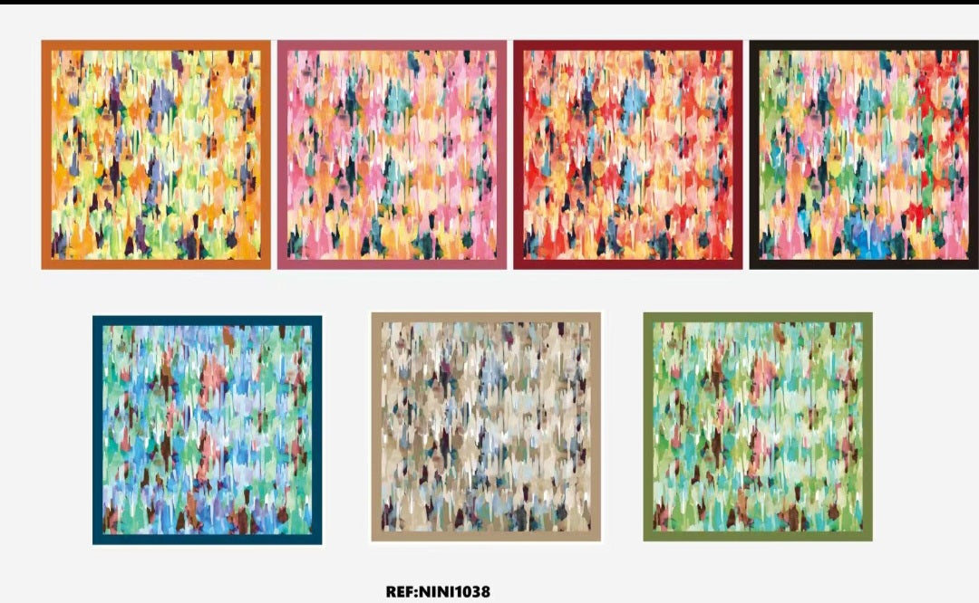 Silk Touch Floral Scarves 70x70 cm nini1038 Nola by Bijusol
